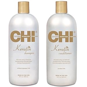 CHI Moisturize It Duo Champú y acondicionador de queratina